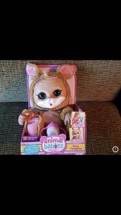 Brand new Animal Babies Doll - Teddy Bear animated
