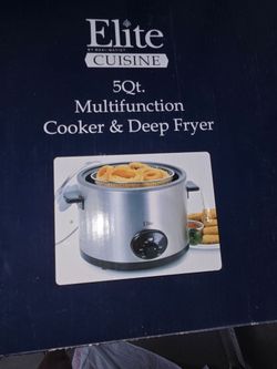 NEW  MULTIFUNCTION  COOKER AND DEEP FRYER 5 QUART