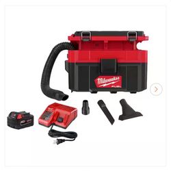 Milwaukee M18 FUEL PACKOUT 18-Volt Lithium-Ion Cordless 2.5 Gal. Wet/Dry Vacuum with 5.0 Ah Battery and Charger