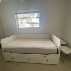 ikea bed with mattress this bed converts from twin to king
