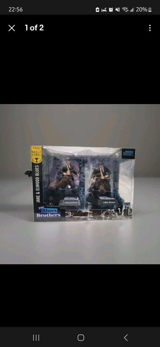 McFarlane Movie Maniacs Gold Label Collection Jake & Elwood Blues action figure