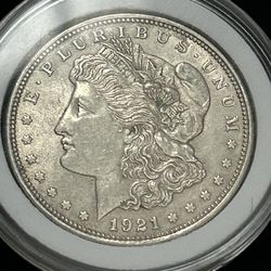 (2)~1921 Morgan Silver Dollar