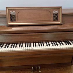 Janssen Upright Piano with Bench 