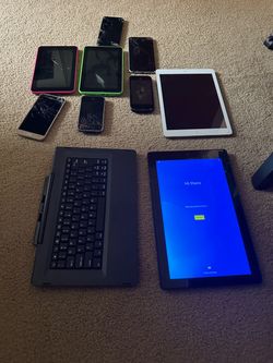Damaged collection of electronics