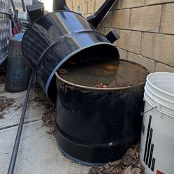 Oil Barrel Cut In Half  (free)