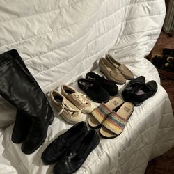 Women’s Shoes and Leather Boots.  Size 5.5 & 6 