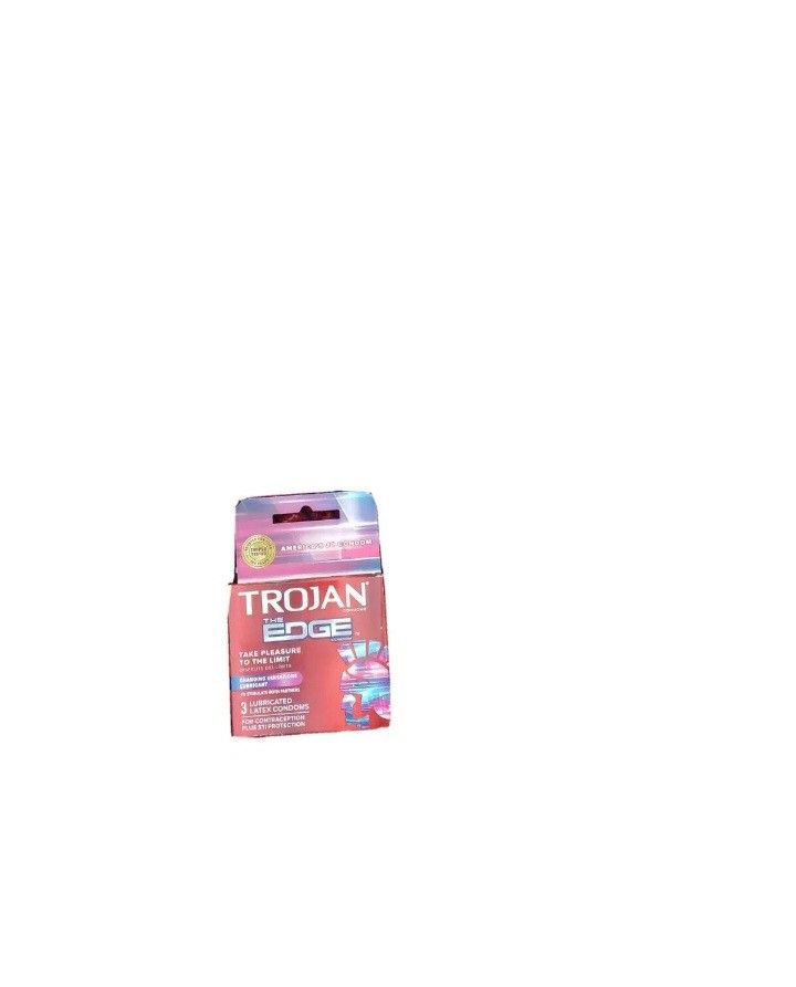 TROJAN THE EDGE LUBRICATED LATEX CONDOM CHANGINGSENSATIONS 3 CT