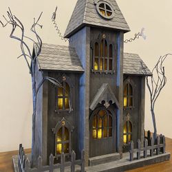 RARE Target Threshold Halloween Advent Countdown Wooden Black Haunted House