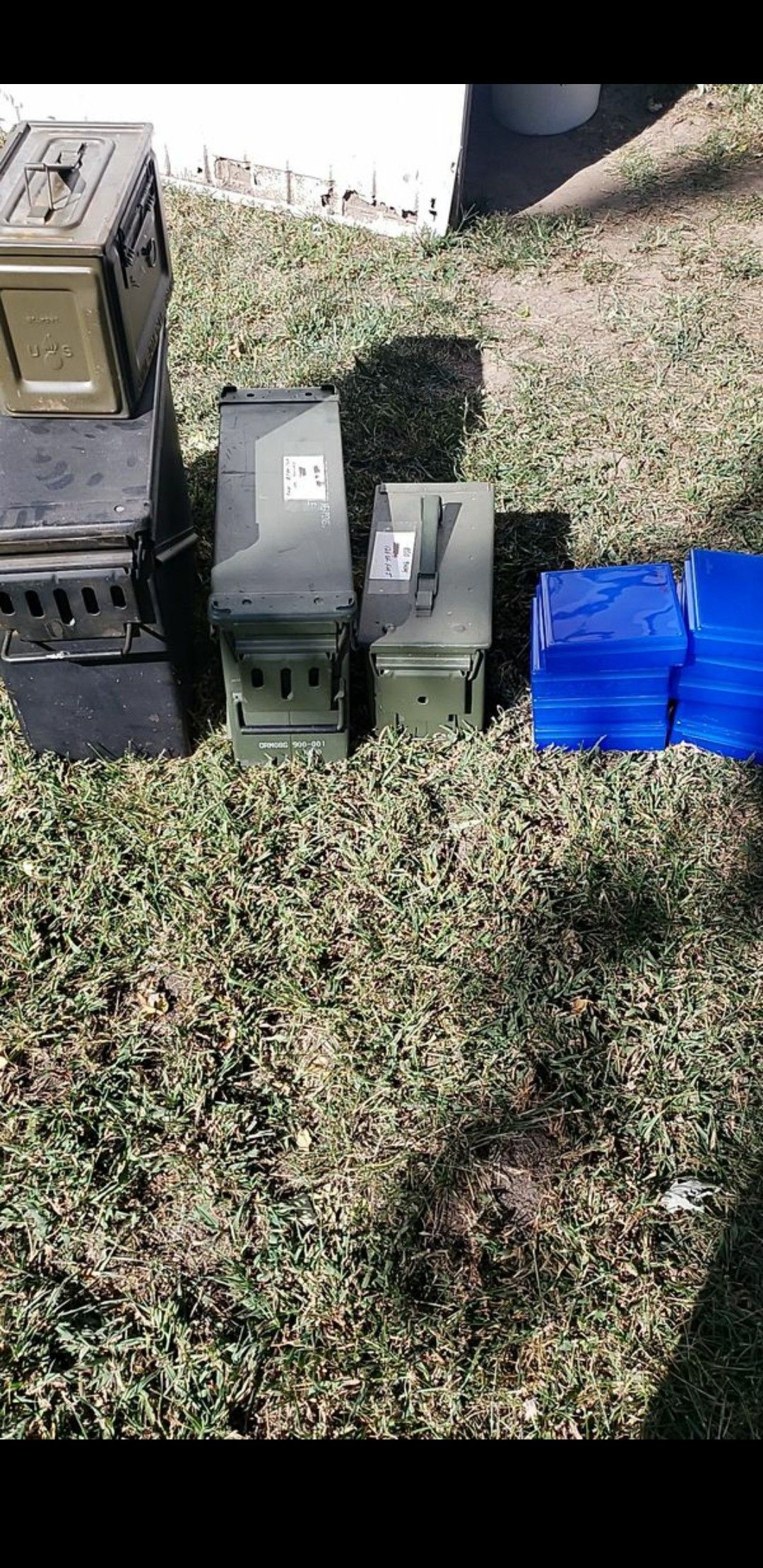 Military ammo cans and containers all for 40.00