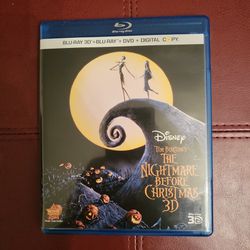 The Nightmare Before Christmas 3D, Blu-ray + DVD Tim Burton 