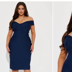 Navy Blue 2xl Dress
