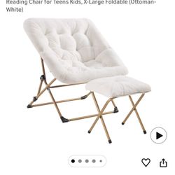 Foldable Faux Fur Chair