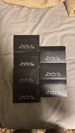 United States mint silver proof set 1(contact info removed) and Eisenhower silver dollars 1(contact info removed)