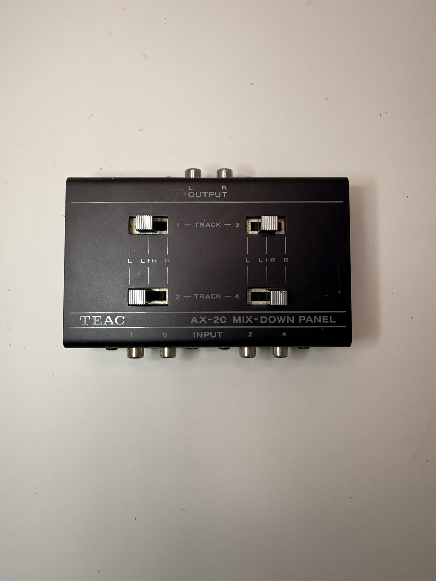 🎚️ Vintage TEAC AX-20 Mix-Down Panel – Japan – 4-Channel Audio Mixer 🎚️