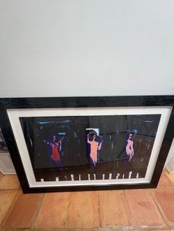 Framed Contemporary Art Print Three Figures