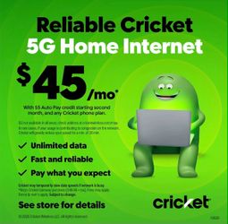 Cricket Home Internet has arrived! 🤩 Wetmore & 1st!