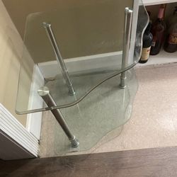 Glass Corner Table