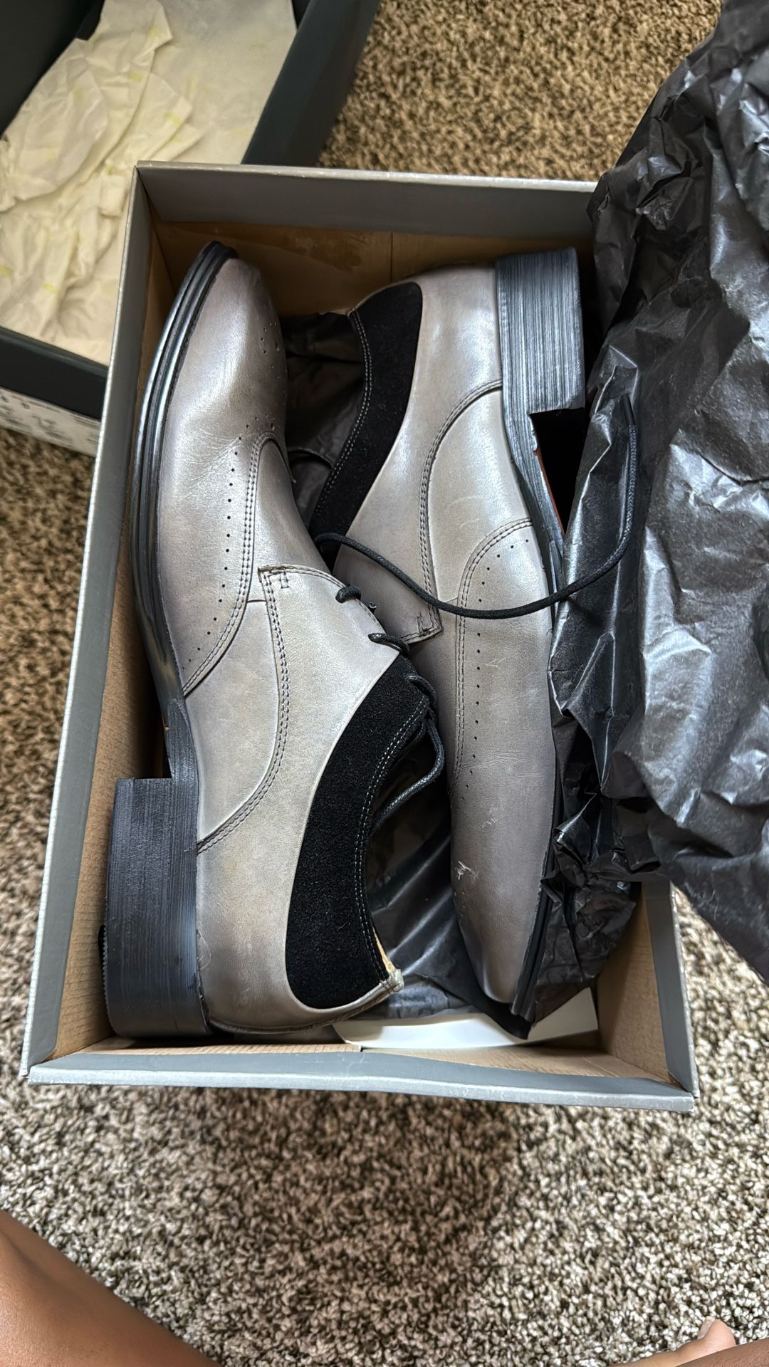 Stacey Adams black grey 8.5