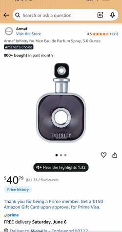 Armaf infinity cologne