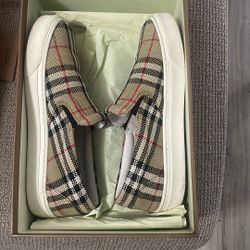 Burberry Slip Ons 