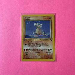 1st Edition Cubone 50/64 Pokemon Card from Jungle 