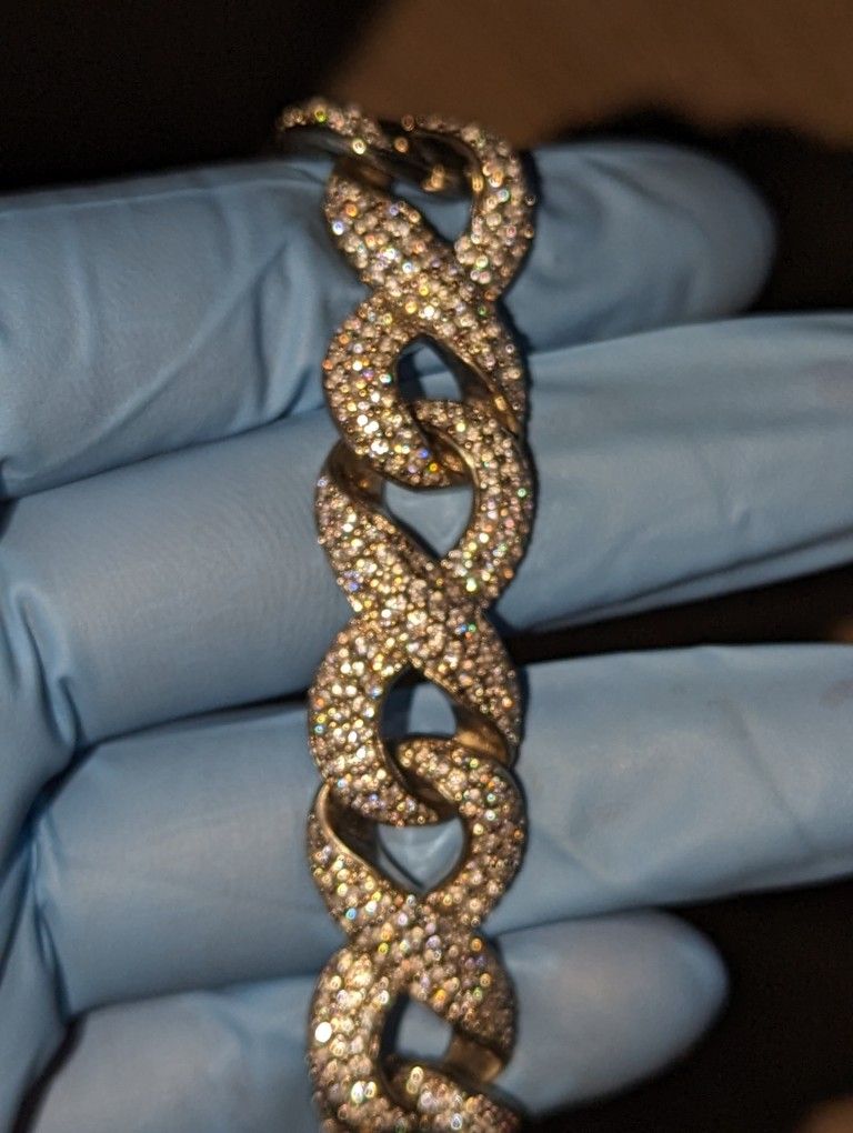 Iced Out Infinity Link Chain