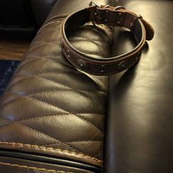 Leather Dog Collar 2in Wide