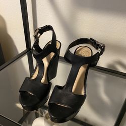 Black Sandal Wedges 