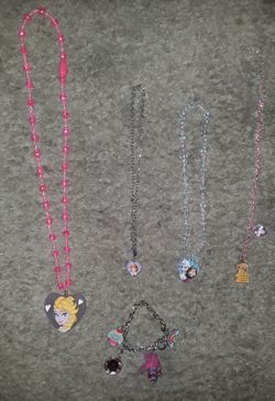 Girls necklaces and bracelet lot