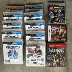 Wholesale Lot Of Games PS3 Epic Mickey NHL Lego Batman BRAND New