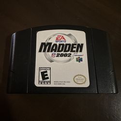 Madden 2002 Nintendo 64 Game