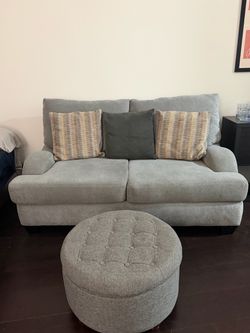 Sofa & matching ottoman