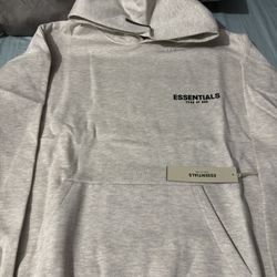 Fear of God Essentials Hoodie XL – Light Oatmeal – Brand New