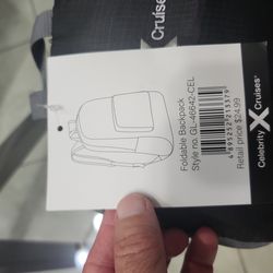 Celebrity cruises foldable canvas backpack