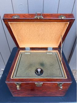 Vintage Victor Fireproof Safe in Locking Cabinet
