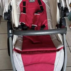 Chicco Bravo Fold Stroller With Infant Car seat And Base