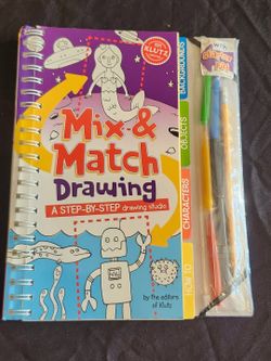 Klutz Mix & Match Drawing Book, A Step By Step Drawing Studio Brand New