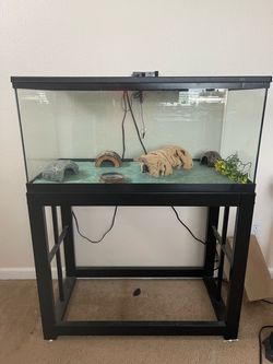 Reptile tank and stand with accessories 250 OBO