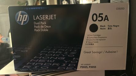 HP 05A 2-pack Black Original LaserJet Toner Cartridges