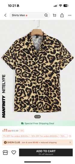 Manfinity NiteLyfe Men's Small Leopard Print