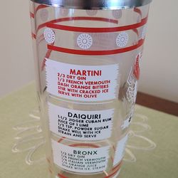 Vintage Glass Cocktail Shaker