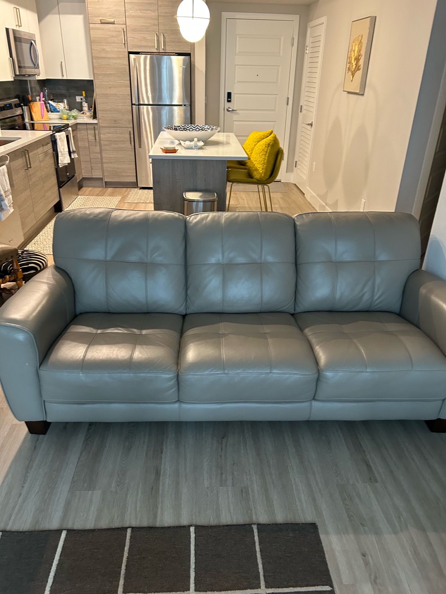 Leather sofa - like new condition