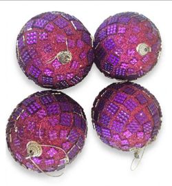 Winter Wonder Lane 4 Pack Bling Ornaments - Purple Glitter
Brand new in original box,