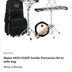 MAPEX MCK1432DP COMBO PERCUSSION KIT W/ ROLLER BAG