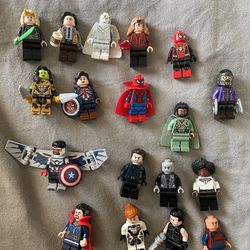 Lego Marvel Minifigure Lot