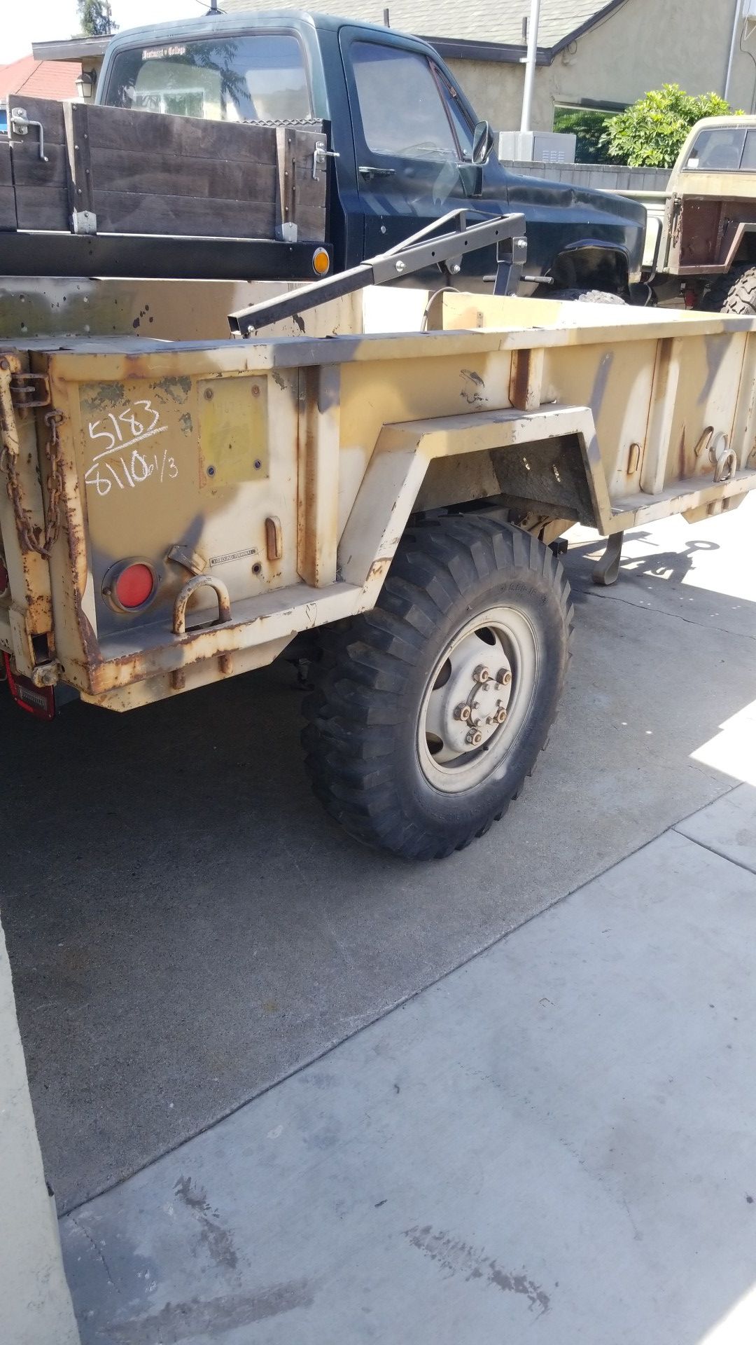 M1001 trailer military trailer