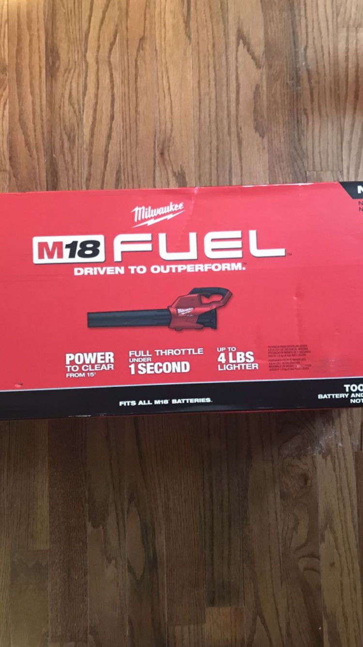 Milwaukee Fuel M18 Leaf Blower Tool Olny $100