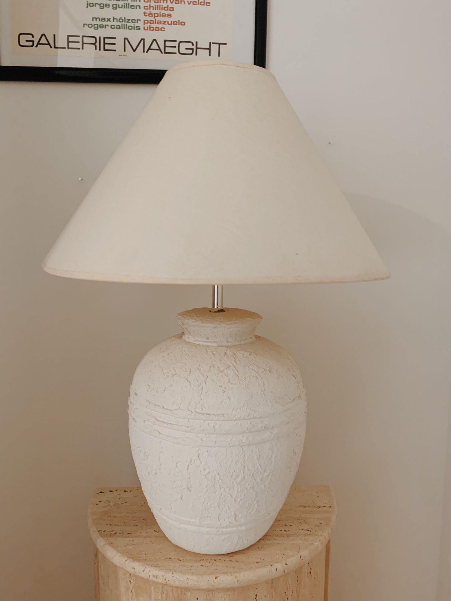 Vintage stone lamp