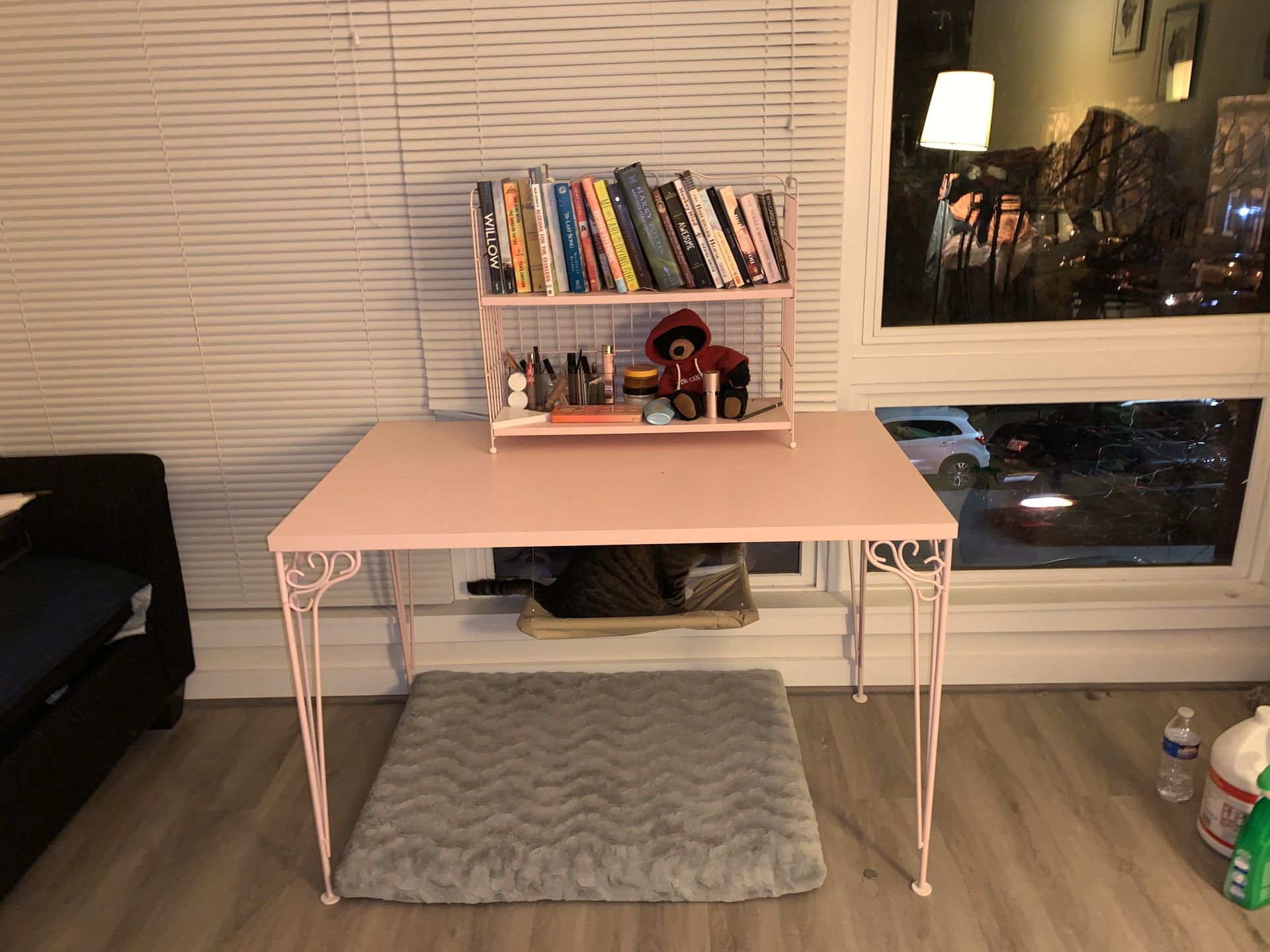 Ikea desk and mini shelves