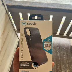 iphone x/xs speck phone case mettalic